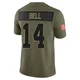 Markquese Bell Dallas Cowboys ＃14 Limited Youth Olive 2025 Salute to Service Jersey