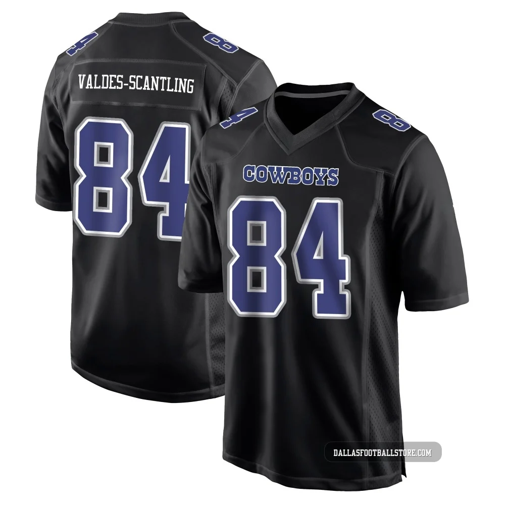 Marquez Valdes-Scantling Dallas Cowboys ＃84 Game Youth Black Carbon Fashion Jersey