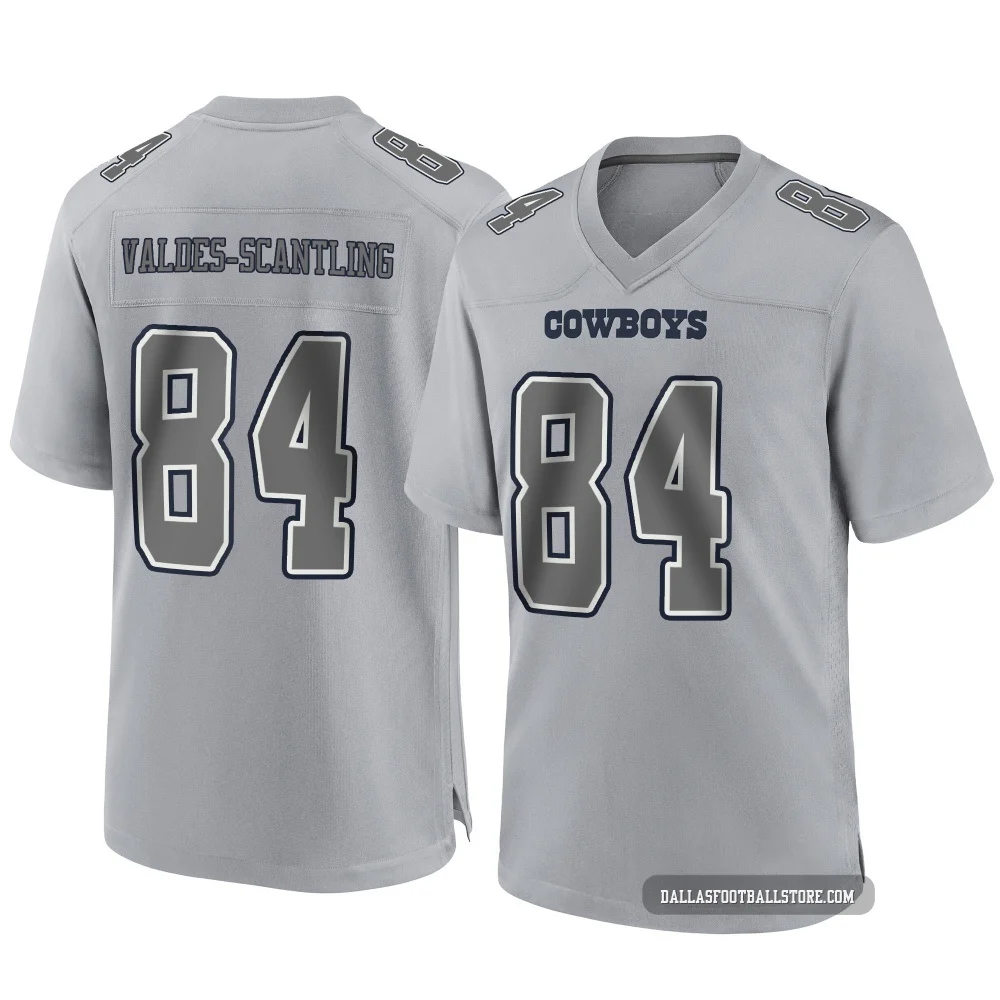 Marquez Valdes-Scantling Dallas Cowboys ＃84 Game Youth Gray Atmosphere Fashion Jersey