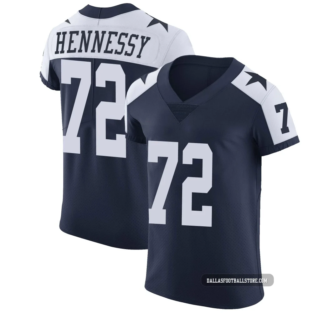 Matt Hennessy Dallas Cowboys ＃72 Elite Men's Navy Alternate Vapor Untouchable Jersey