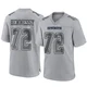 Matt Hennessy Dallas Cowboys ＃72 Game Men's Gray Atmosphere Fashion Jersey