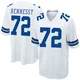 Matt Hennessy Dallas Cowboys ＃72 Game Men's White Jersey