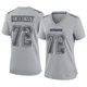Matt Hennessy Dallas Cowboys ＃72 Game Women's Gray Atmosphere Fashion Jersey