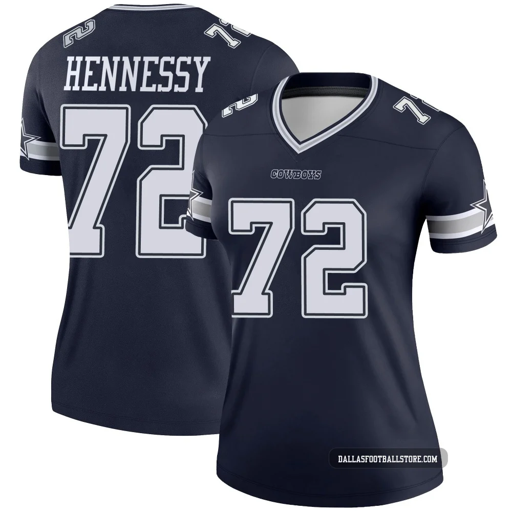 Matt Hennessy Dallas Cowboys ＃72 Legend Women's Navy Jersey