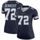 Matt Hennessy Dallas Cowboys ＃72 Legend Women's Navy Jersey