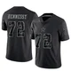 Matt Hennessy Dallas Cowboys ＃72 Limited Men's Black Reflective Jersey