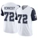 Matt Hennessy Dallas Cowboys ＃72 Limited Men's White 2nd Alternate Vapor F.U.S.E. Jersey