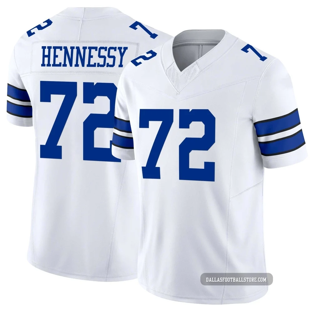 Matt Hennessy Dallas Cowboys ＃72 Limited Men's White Vapor F.U.S.E. Jersey