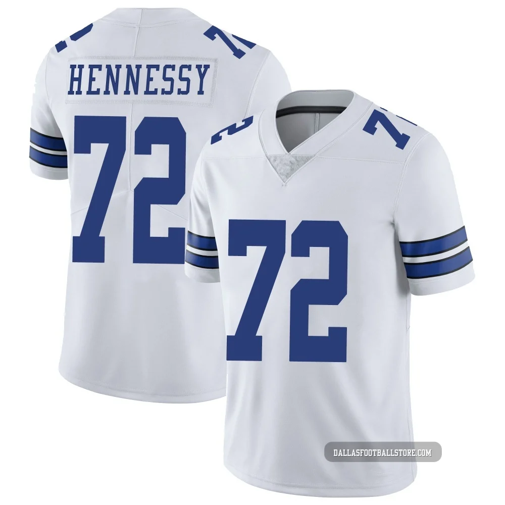 Matt Hennessy Dallas Cowboys ＃72 Limited Men's White Vapor Untouchable Jersey