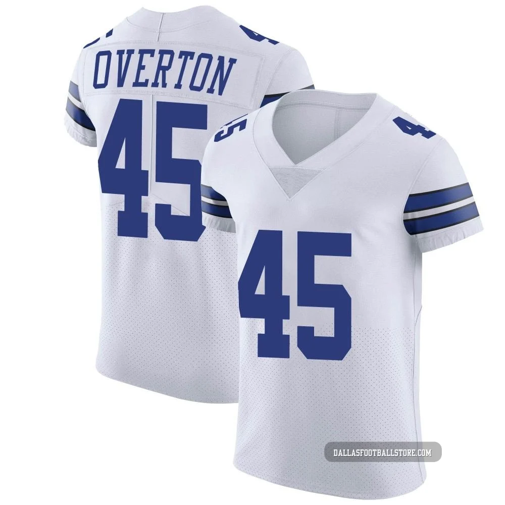 Matt Overton Dallas Cowboys ＃45 Elite Men's White Vapor Untouchable Jersey
