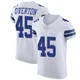 Matt Overton Dallas Cowboys ＃45 Elite Men's White Vapor Untouchable Jersey