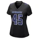 Matt Overton Dallas Cowboys ＃45 Game Women's Black Carbon Fashion Jersey