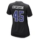 Matt Overton Dallas Cowboys ＃45 Game Women's Black Carbon Fashion Jersey