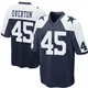 Matt Overton Dallas Cowboys ＃45 Game Youth Navy Blue Throwback Jersey