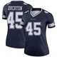 Matt Overton Dallas Cowboys ＃45 Legend Women's Navy Jersey