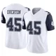 Matt Overton Dallas Cowboys ＃45 Limited Men's White 2nd Alternate Vapor F.U.S.E. Jersey