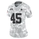 Matt Overton Dallas Cowboys ＃45 Limited Women's Arctic Camo 2024 Salute to Service Jersey
