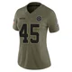Matt Overton Dallas Cowboys ＃45 Limited Women's Olive 2025 Salute to Service Jersey