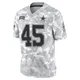 Matt Overton Dallas Cowboys ＃45 Limited Youth Arctic Camo 2024 Salute to Service Jersey