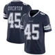 Matt Overton Dallas Cowboys ＃45 Limited Youth Navy Team Color Vapor Untouchable Jersey