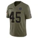 Matt Overton Dallas Cowboys ＃45 Limited Youth Olive 2025 Salute to Service Jersey