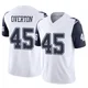 Matt Overton Dallas Cowboys ＃45 Limited Youth White 2nd Alternate Vapor F.U.S.E. Jersey