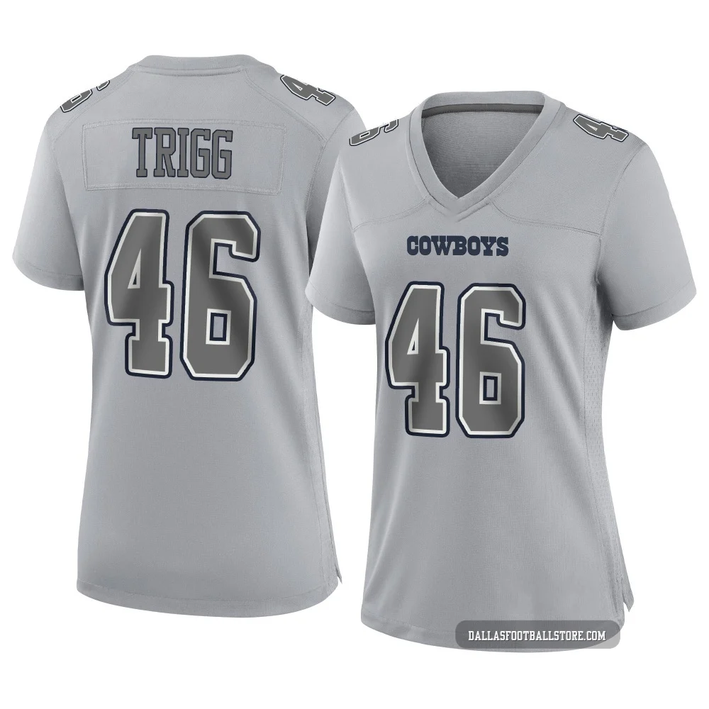 Michael Trigg Dallas Cowboys ＃46 Game Women's Gray Atmosphere Fashion Jersey
