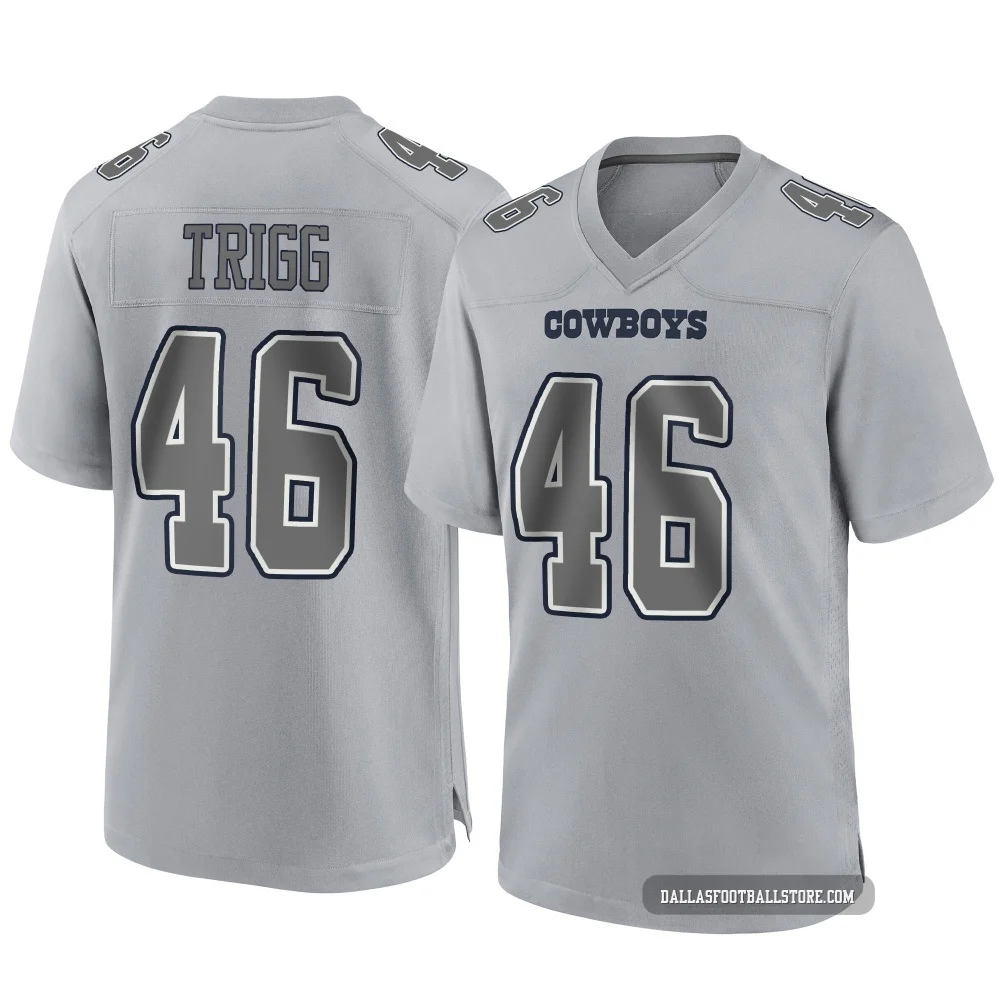 Michael Trigg Dallas Cowboys ＃46 Game Youth Gray Atmosphere Fashion Jersey