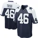 Michael Trigg Dallas Cowboys ＃46 Game Youth Navy Blue Throwback Jersey