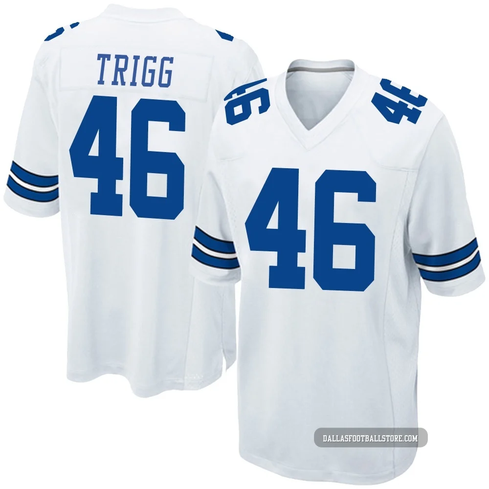Michael Trigg Dallas Cowboys ＃46 Game Youth White Jersey