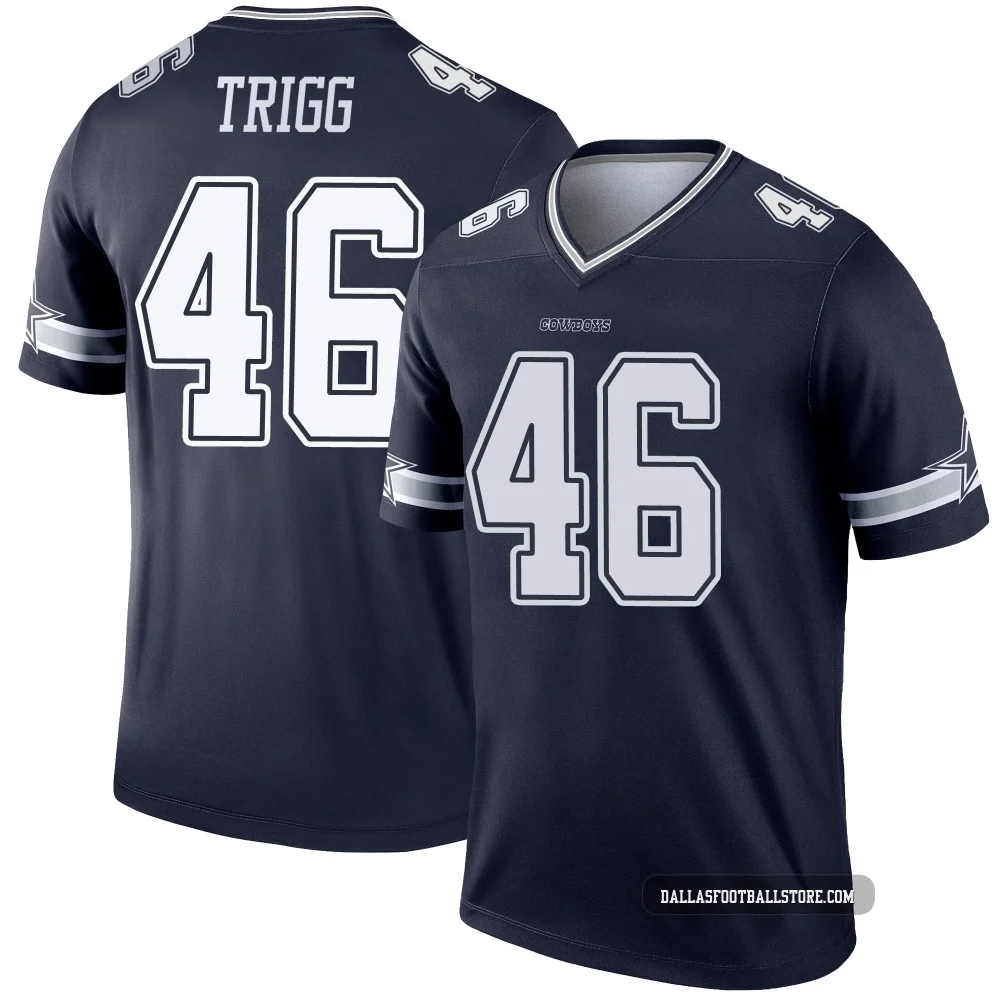 Michael Trigg Dallas Cowboys ＃46 Legend Men's Navy Jersey