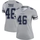Michael Trigg Dallas Cowboys ＃46 Legend Women's Gray Inverted Jersey