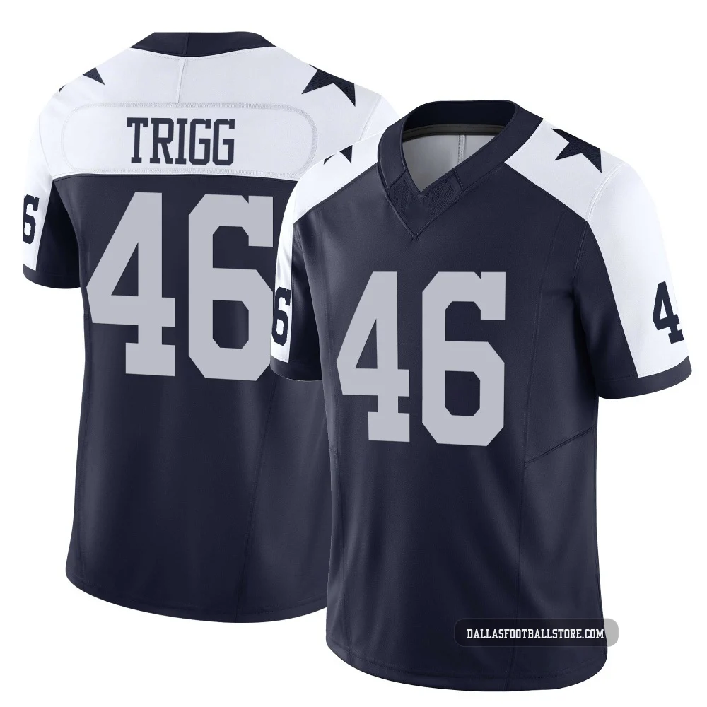 Michael Trigg Dallas Cowboys ＃46 Limited Men's Navy Alternate Vapor F.U.S.E. Jersey
