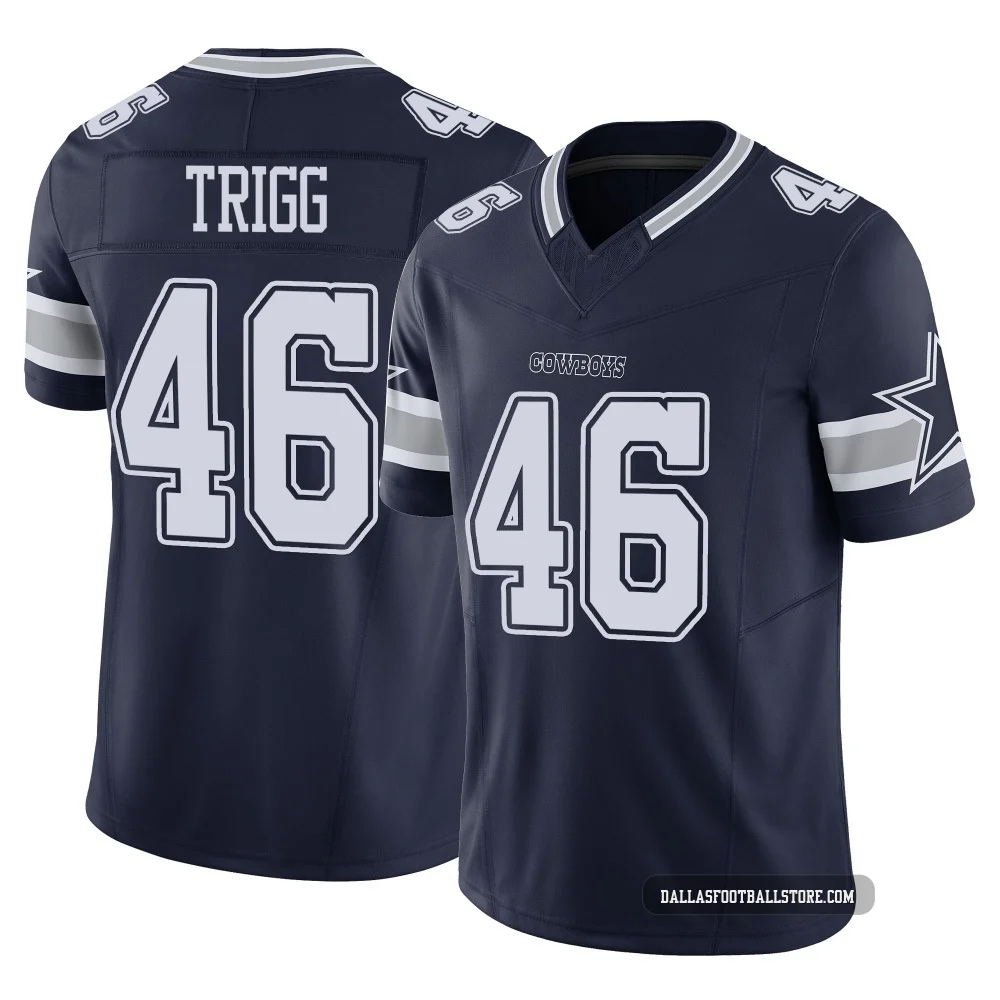 Michael Trigg Dallas Cowboys ＃46 Limited Men's Navy Vapor F.U.S.E. Jersey