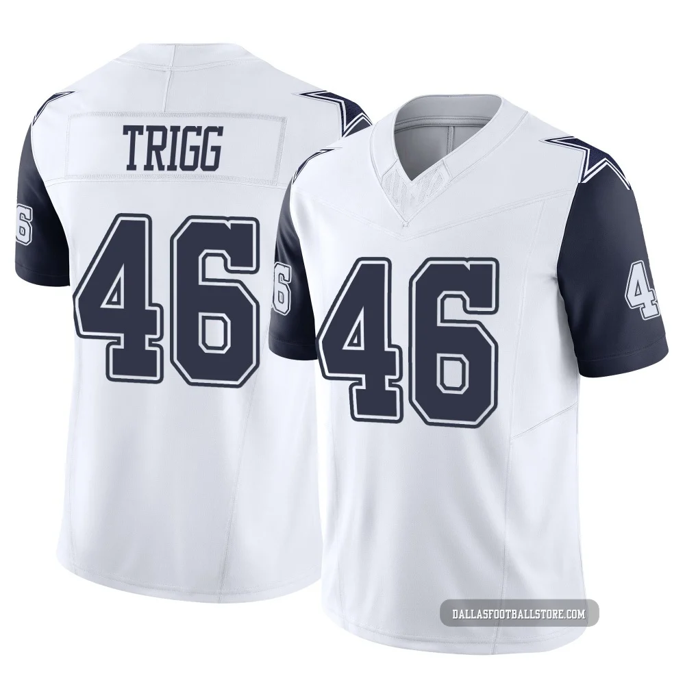 Michael Trigg Dallas Cowboys ＃46 Limited Men's White 2nd Alternate Vapor F.U.S.E. Jersey