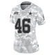 Michael Trigg Dallas Cowboys ＃46 Limited Women's Arctic Camo 2024 Salute to Service Jersey