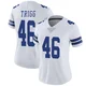 Michael Trigg Dallas Cowboys ＃46 Limited Women's White Vapor Untouchable Jersey