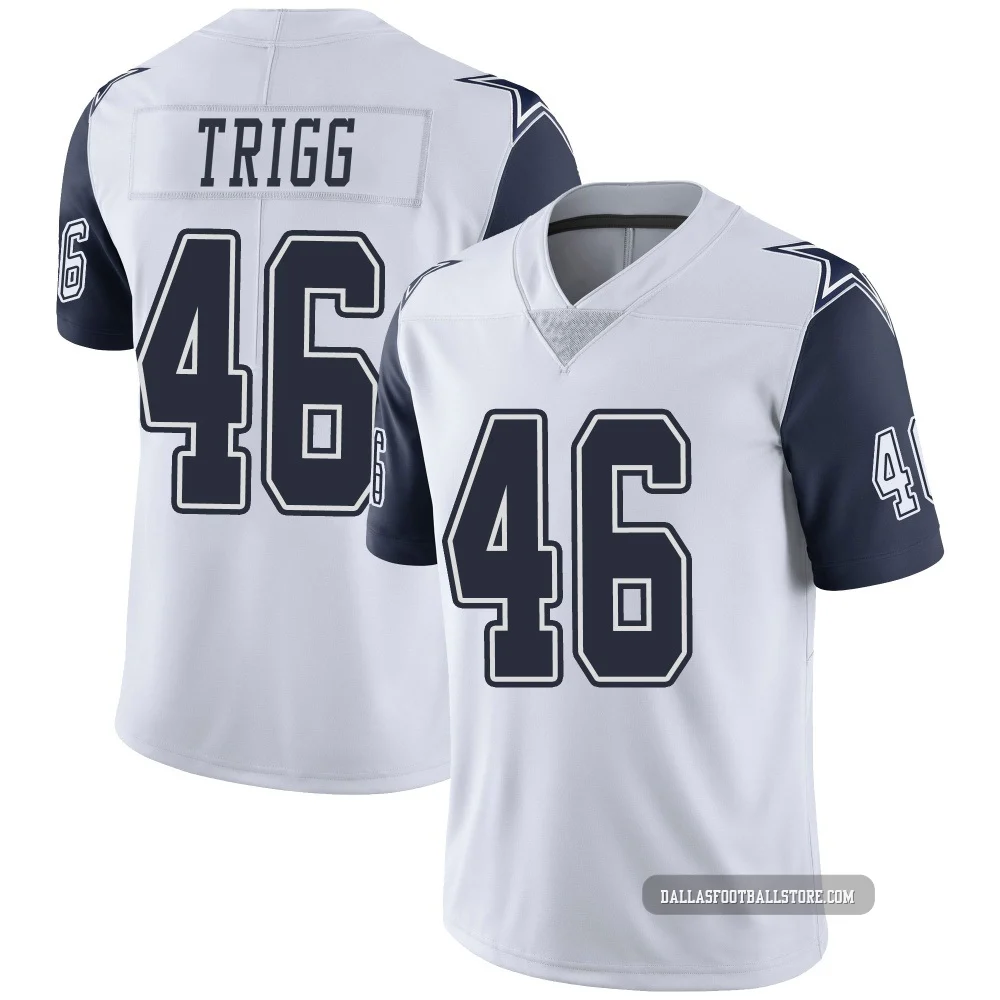 Michael Trigg Dallas Cowboys ＃46 Limited Youth White Color Rush Vapor Untouchable Jersey