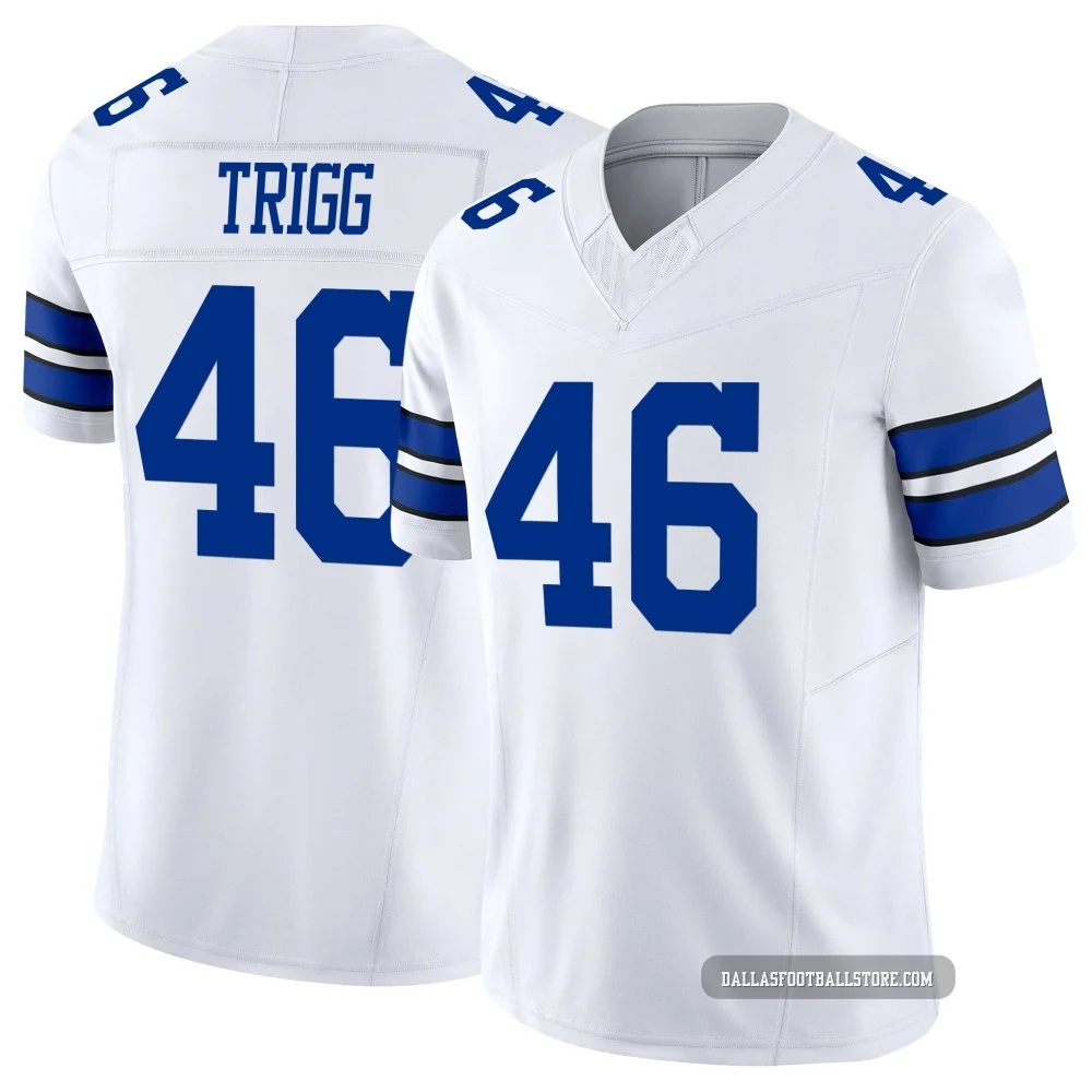 Michael Trigg Dallas Cowboys ＃46 Limited Youth White Vapor F.U.S.E. Jersey
