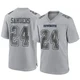 Miles Sanders Dallas Cowboys ＃24 Game Men's Gray Atmosphere Fashion Jersey