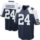 Miles Sanders Dallas Cowboys ＃24 Game Youth Navy Blue Throwback Jersey