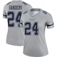 Miles Sanders Dallas Cowboys ＃24 Legend Women's Gray Inverted Jersey