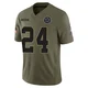 Miles Sanders Dallas Cowboys ＃24 Limited Men's Olive 2025 Salute to Service Jersey