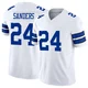 Miles Sanders Dallas Cowboys ＃24 Limited Men's White Vapor F.U.S.E. Jersey