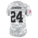 Miles Sanders Dallas Cowboys ＃24 Limited Women's Arctic Camo 2024 Salute to Service Jersey
