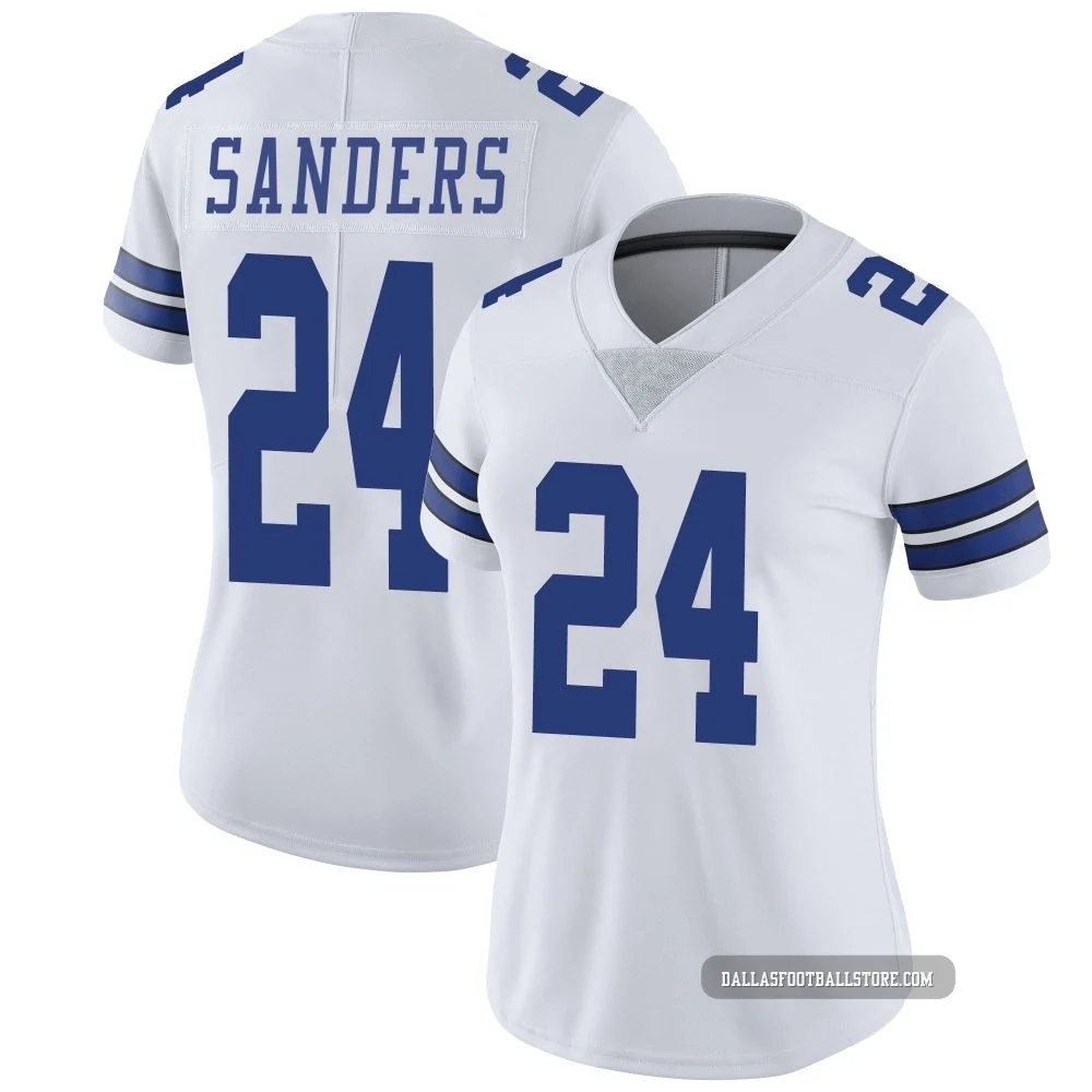 Miles Sanders Dallas Cowboys ＃24 Limited Women's White Vapor Untouchable Jersey