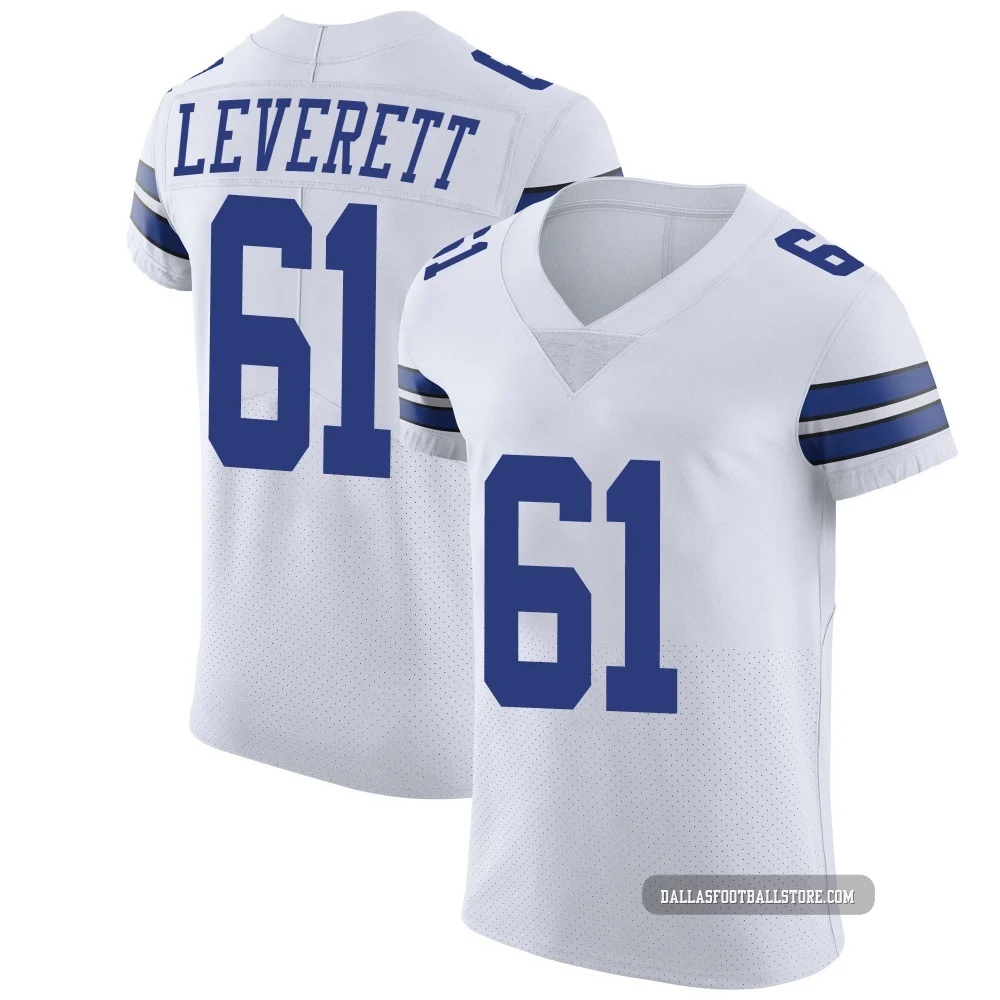 Nick Leverett Dallas Cowboys ＃61 Elite Men's White Vapor Untouchable Jersey