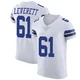 Nick Leverett Dallas Cowboys ＃61 Elite Men's White Vapor Untouchable Jersey