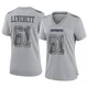Nick Leverett Dallas Cowboys ＃61 Game Women's Gray Atmosphere Fashion Jersey