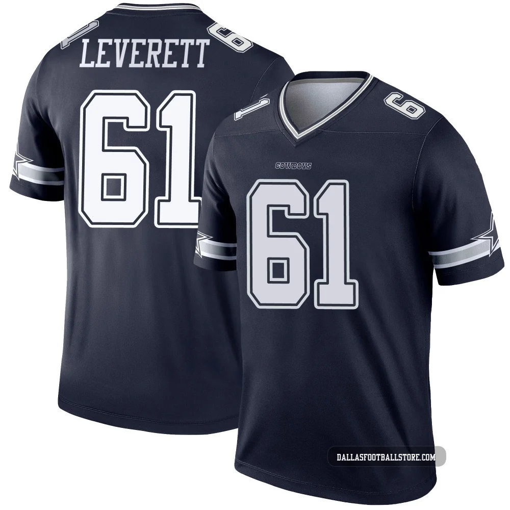 Nick Leverett Dallas Cowboys ＃61 Legend Men's Navy Jersey